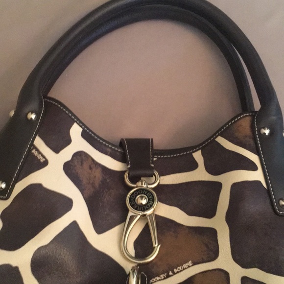 Dooney & Bourke Leather Lock Logo  Lg/Giraffe - Picture 14 of 16